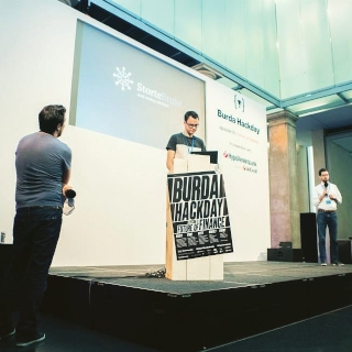 Stage of a hackathon, Munich